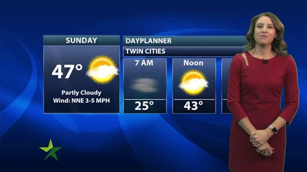 Evening forecast: Low of 25, clouds and cold