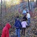 St. Paul Expo Elementary School students headed out on a fossil hunt in Lilydale Regional Park in this 2008 photo. When the Brickyard Trail reopens, b
