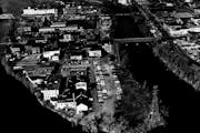 July 12, 1970: Nicollet Island, as seen in an aerial photo that was published in the Star Tribune's Picture Magazine.