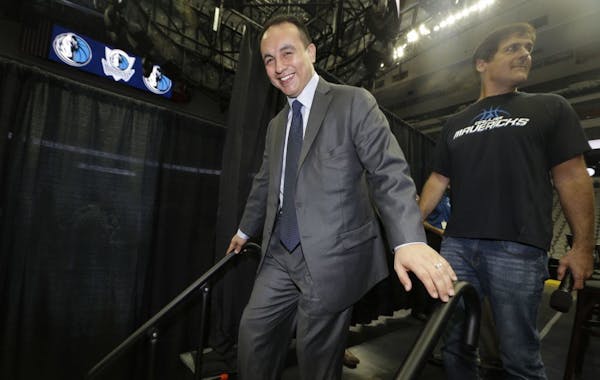 Gersson Rosas, shown in 2013, will be hired as the Wolves next president of basketball operations.