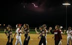 Maple Grove defeated Centennial 3-0 in Northwest Surburban Conference softball on Tuesday, a game shortened to six innings because of lightning in the