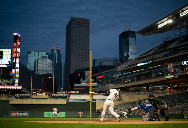 Twins first baseman C.J. Cron smacked a three run, 418-foot home run off Toronto starter Matt Shoemaker on April 15.