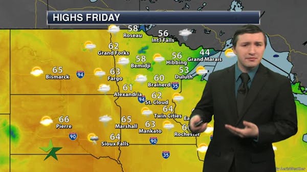 Afternoon forecast: Sun and clouds, high 64