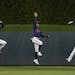 Minnesota Twins outfielders Jake Cave, Byron Buxton and Max Kepler celebrate at the end of the game on April 29, 2019 at Target Field in Minneapolis, 
