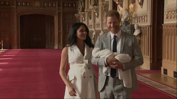 Meghan and Harry show off Archie