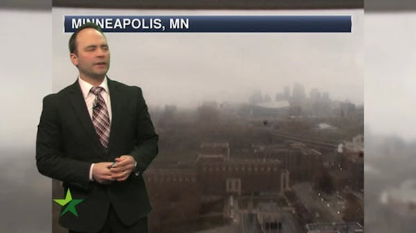 Afternoon forecast: Mostly cloudy; a bit warmer