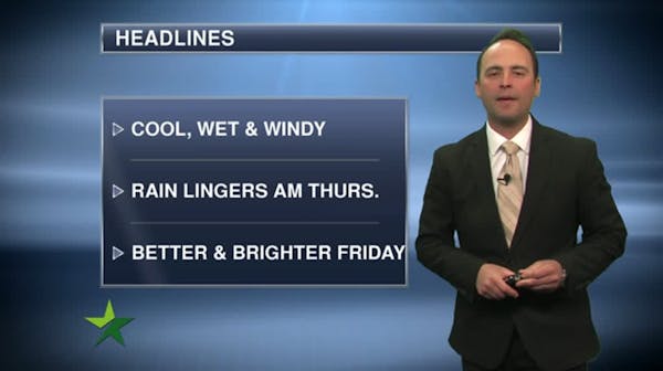 Morning forecast: Showers, high in 40s