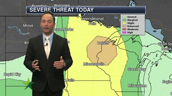 Afternoon forecast: Chance of evening storms, possibly severe
