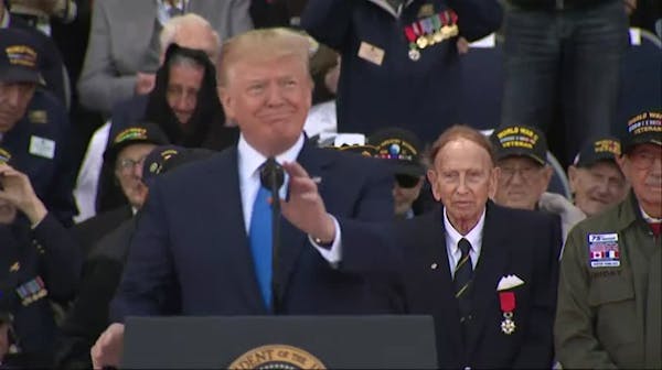 President Trump thanks D-Day veterans