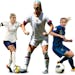 Defensive midfielder Julie Ertz, center, is one of the key players for the U.S. team, the defending Women’s World Cup champion. Steph Houghton, left