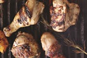 Buttermilk and Rosemary brined chicken from "Martha Stewart’s Grilling: 125+ Recipes for Gatherings Large and Small."