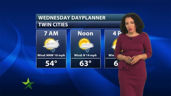 Evening forecast: Lingering showers, low 53
