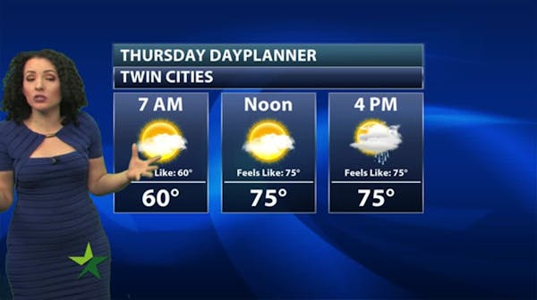 Evening forecast: Low of 59 and more clouds