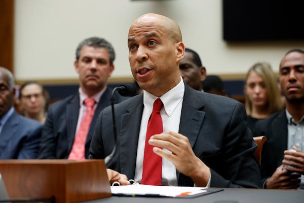 Cory Booker speaks at panel on reparations for slavery