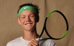 Mounds View freshman Bjorn Swenson is the Star Tribune Metro Boys’ Tennis Player of the Year. Photo: RICHARD TSONG-TAATARII ¥ richard.tsong-taatari