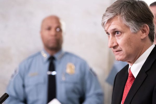 Tom Arneson, managing attorney for the Hennepin County Attorney's Office juvenile division, spoke at a press conference to announce the arrest of a su