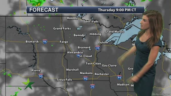 Evening forecast: Mostly clear, clouds move in overnight; low 58