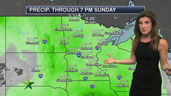 Evening forecast: Unsettled weekend ahead; low tonight 59