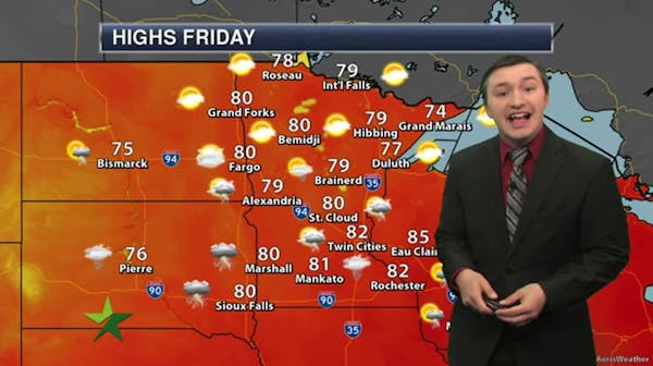 Morning forecast: Scattered showers, high of 83