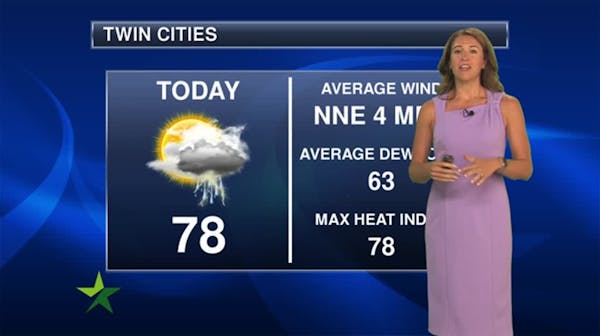Afternoon forecast: Lingering showers, storms; high 78