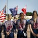The Australian and American stars and stripes waved before the Aussie Peppers and Canadian Wild met in fastpitch softball earlier this month in North 