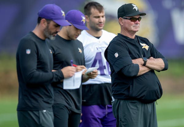Vikings coach Mike Zimmer has not been impressed with the defense through one week of training camp.