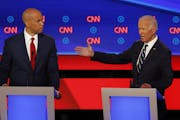 Challengers to Democratic presidential front-runner Joe Biden — especially New Jersey Sen. Cory Booker — level charges that the veteran policymake