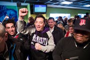 Jimmy Fallon visited with fans in Minneapolis during a taping for the Super Bowl edition of "The Tonight Show with Jimmy Fallon."