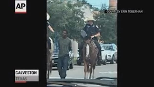 Galveston, Texas, police chief apologizes after officers lead man by rope