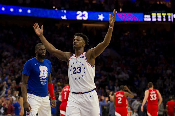 Jimmy Butler was traded from the Wolves to Philadelphia before he ended up in Miami.