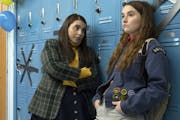 This image released by Annapurna Pictures shows Beanie Feldstein, left, and Kaitlyn Dever in a scene from the film "Booksmart," directed by Olivia Wil