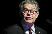 In this Dec. 28, 2017, file photo, Al Franken speaks about his accomplishments as his eight years in the Senate came to an end.