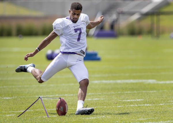 Vikings day at camp: Kaare Vedvik goes 5-for-6 on field goals