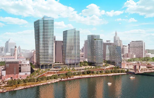 The Riversedge project, shown in this rendering, would be built in three phases that could span a decade.