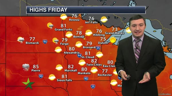 Morning forecast: Fantastic Friday with a high near 80