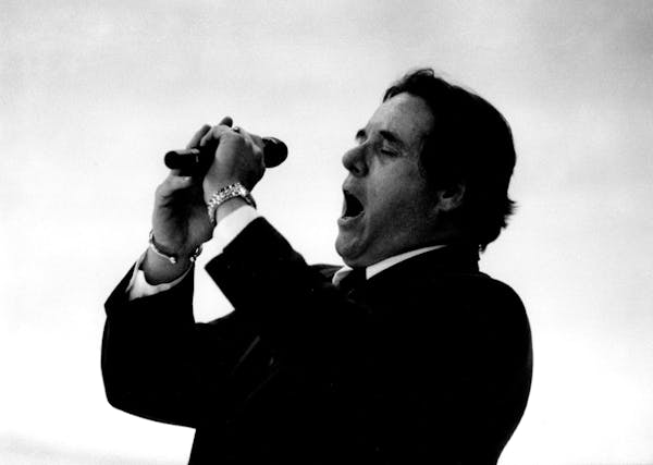 Jim Bowers belted out the national anthem at the last North Stars home game at Met Center on April 13, 1993.