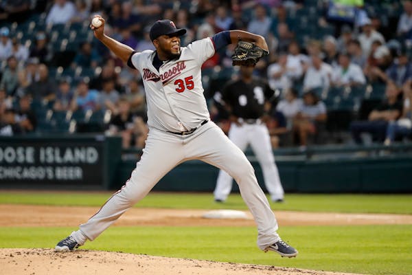 Twins starting pitcher Michael Pineda delivers during the first inning Tuesday in Chicago