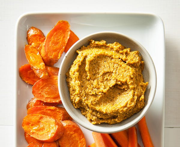 Recipe: Roasted Carrots, and Fresh Carrot Dip