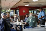 Sleepy Eye’s elders gather at Hardee’s for coffee as the town grapples with the impending loss of its 89-year-old Del Monte cannery. They remember