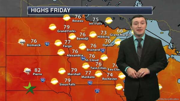 Afternoon forecast: Mostly sunny, high 76