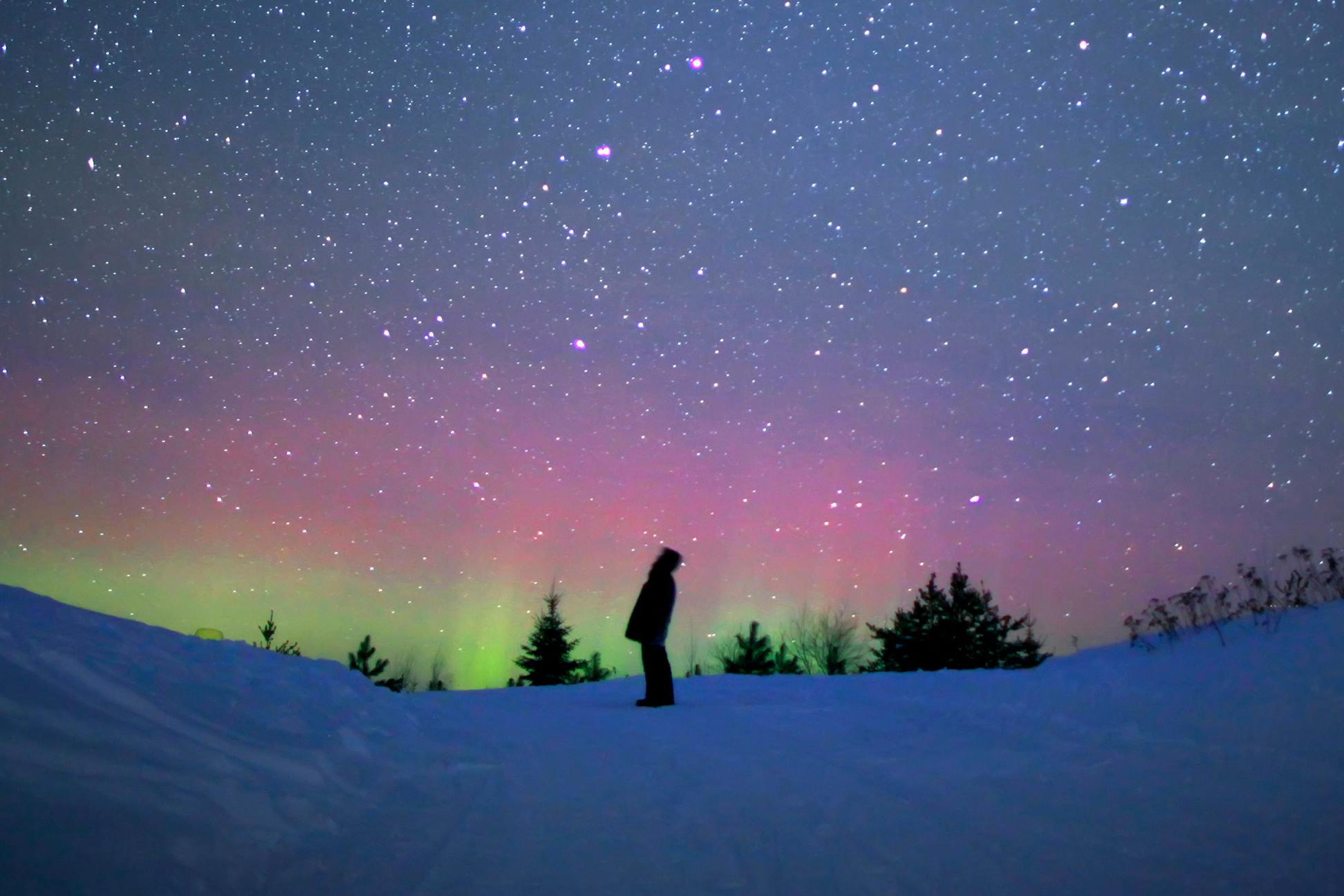 Spring and fall, especially September and March, offer the best chances to see the northern lights here. 