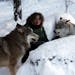 Said Lori Schmidt, shown in 2011 at the wolf center in Ely, Minn.: “There’s much misinformation on both sides from wolf lovers to people who don�