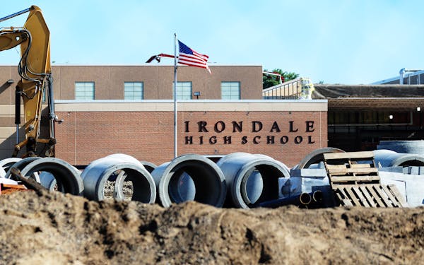 Construction was in high gear last month at Irondale High, as it was at nearly all schools in the Mounds View district.