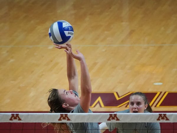 Kylie Miller, a transfer from UCLA, was named Big Ten setter of the week Monday.