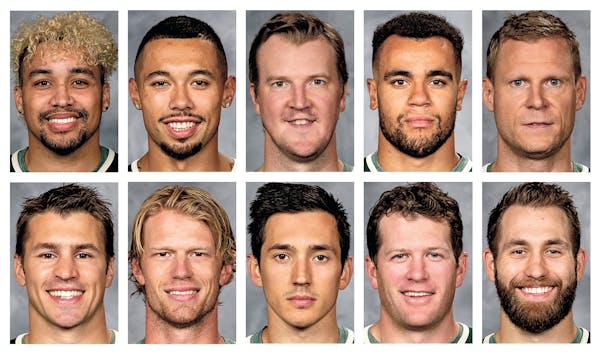 Minnesota Wild players show off their different styles on photo day in St. Paul.
