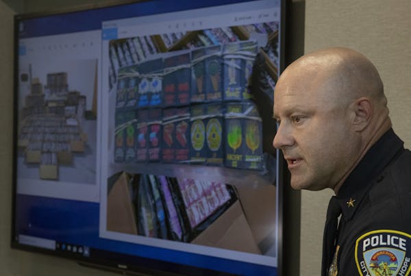 New Hope Police Chief Tim Fournier said a suspect was arrested in the Coon Rapids drug bust for cartridges worth $3.8 million.