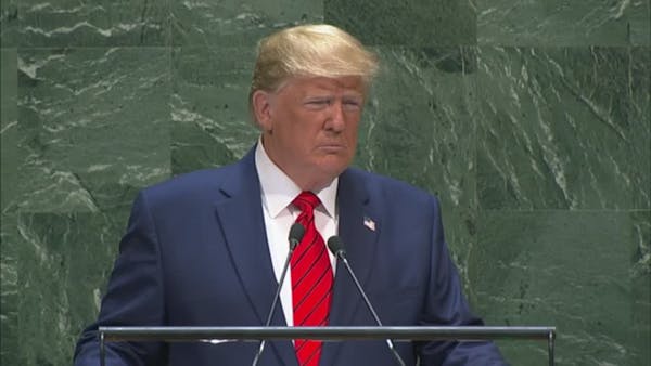At UN, Trump attacks globalism, pressures Iran