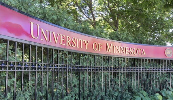 The entrance to the campus of the University of Minnesota.