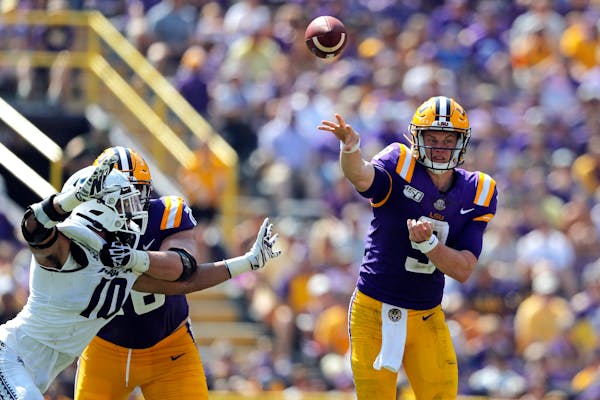 LSU’s Joe Burrow is one of several quarterbacks who have found stardom this year after transferring from another school.
