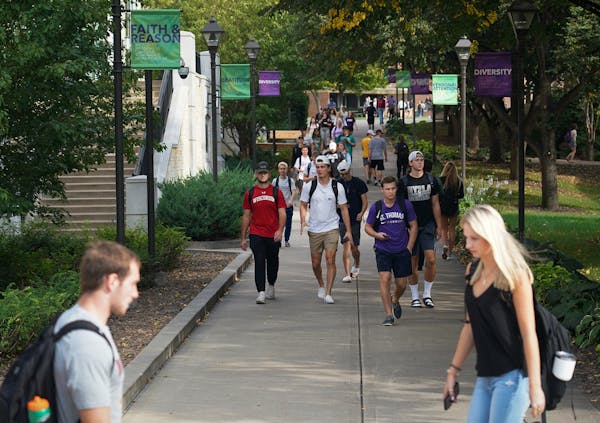 Four buildings on the St. Paul campus of the University of St. Thomas were closed for several hours after the report of a bomb threat on Tuesday.